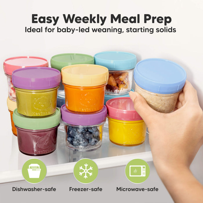 Easy Weekly Meal Prep, Ideal for baby-led weaning, starting solids, Dishwasher-safe, Freezer-safe, Microwave-safe.