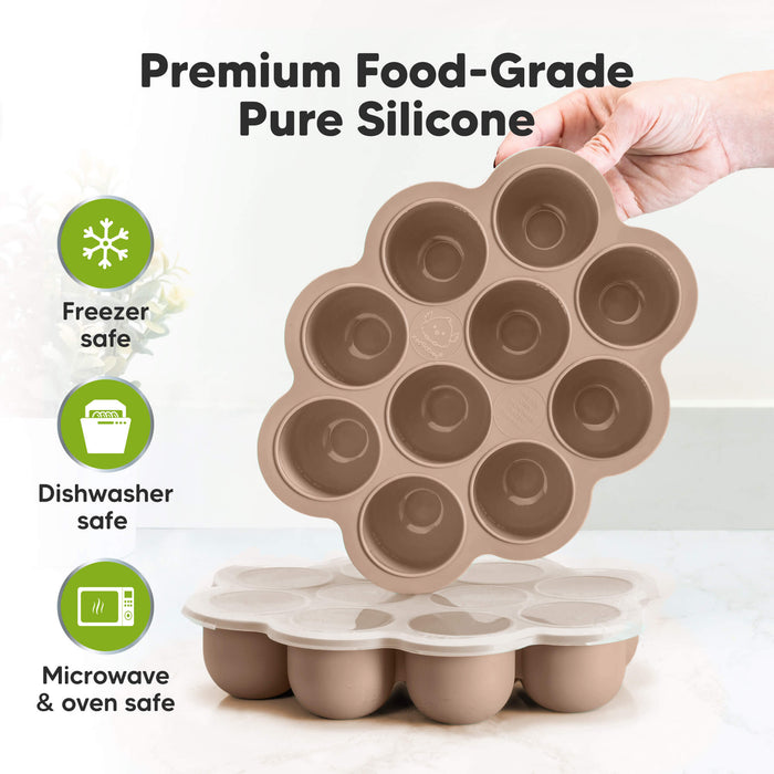 Premium Food-Grade Pure Silicone, Freezer safe, Dishwasher safe, Microwave & oven safe