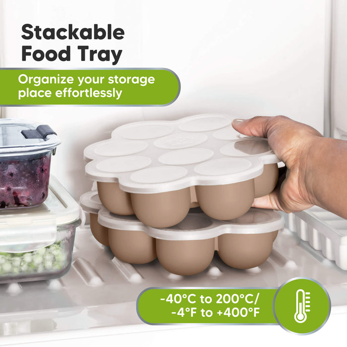 Stackable Food Tray, Organize your storage place effortlessly, -40°C to 200°C / -4°F to +400°F