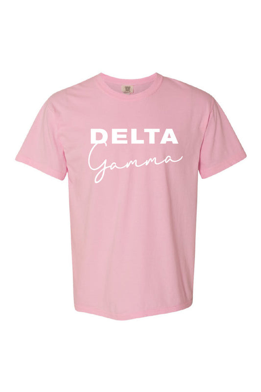 Print to Script Tee - Hannah's Closet - The Official Boutique for Delta Gamma