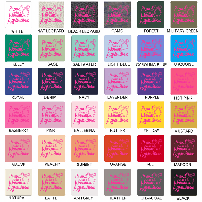 Proud To Be A Woman In Ag Bow Pink– Infant/Toddler/Youth