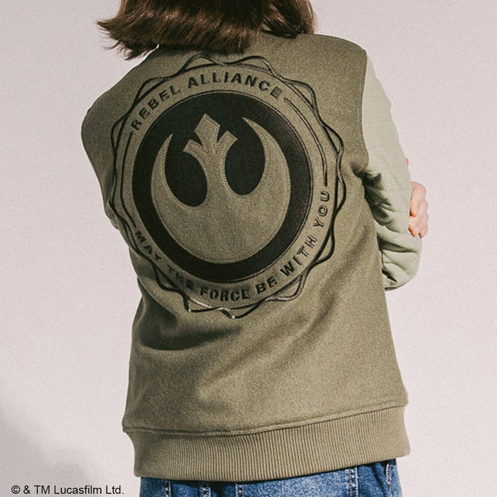Rebels Of Alderaan Youth Quilted Bomber Jacket - Heroes & Villains-Star Wars-Varsity Jacket