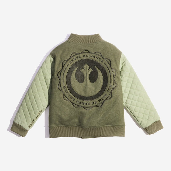 Rebels Of Alderaan Youth Quilted Bomber Jacket - Heroes & Villains-Star Wars-Varsity Jacket