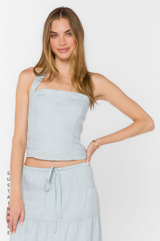 Reiko Blue Top - Tops - Velvet Heart Clothing