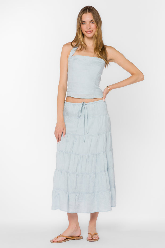 Reiko Blue Top - Tops - Velvet Heart Clothing