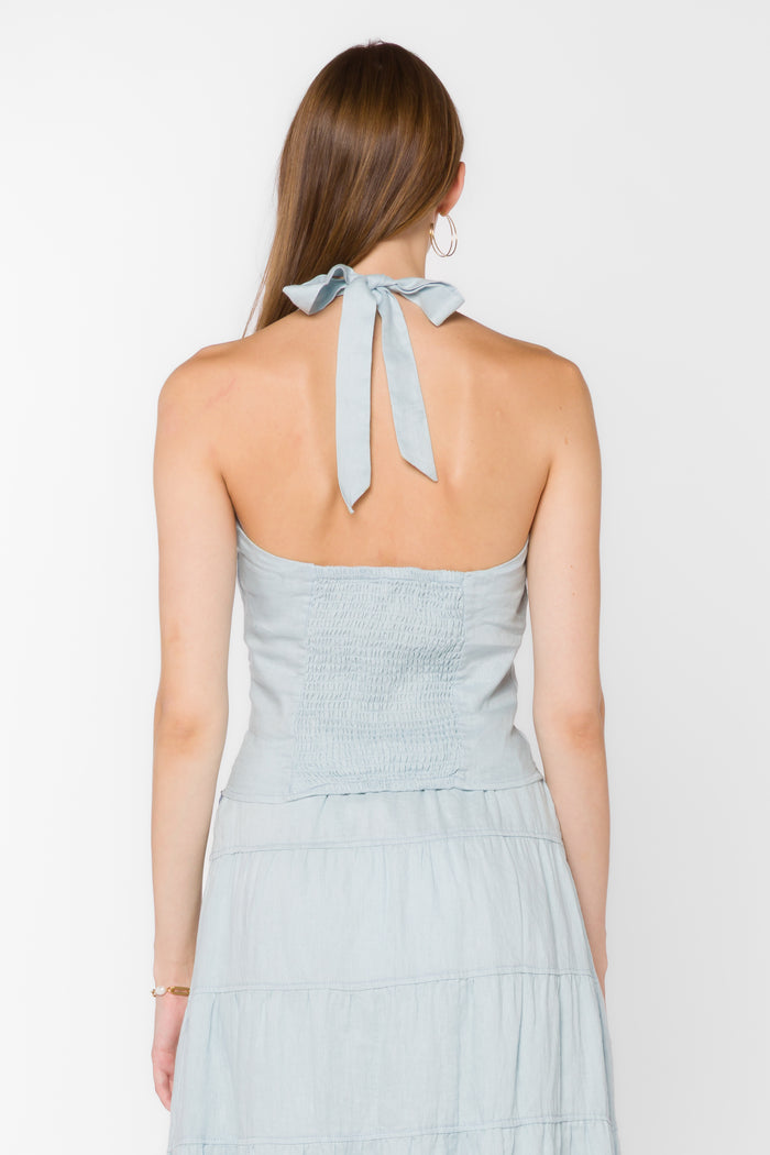 Reiko Blue Top - Tops - Velvet Heart Clothing