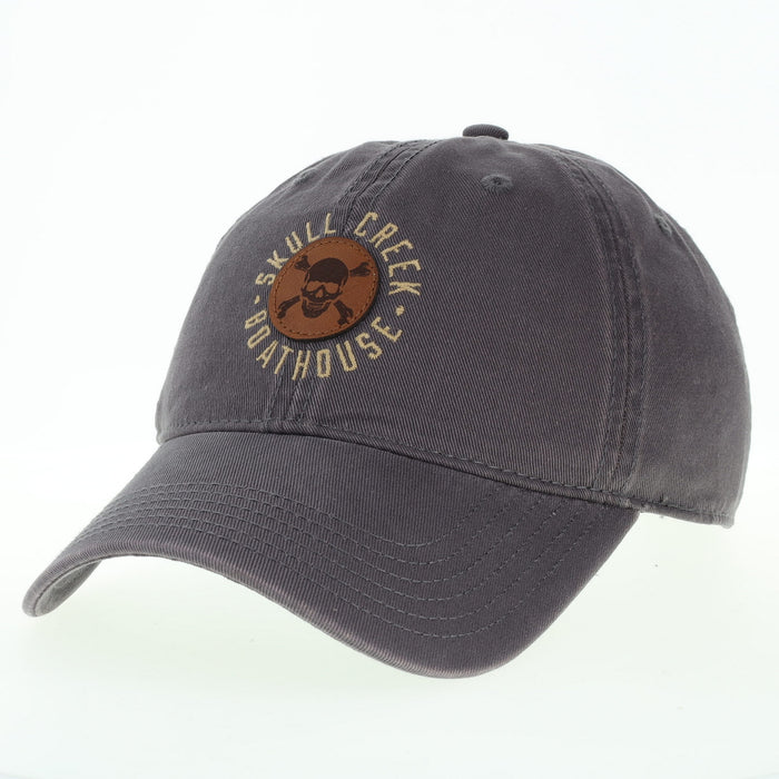 Relaxed Twill Round Leather Patch