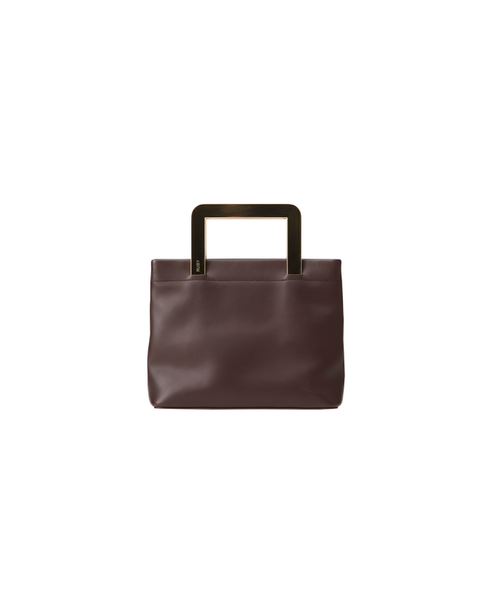 REN CLUTCH BURGUNDY BROWN