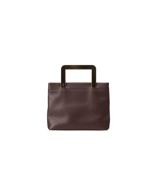 REN CLUTCH BURGUNDY BROWN