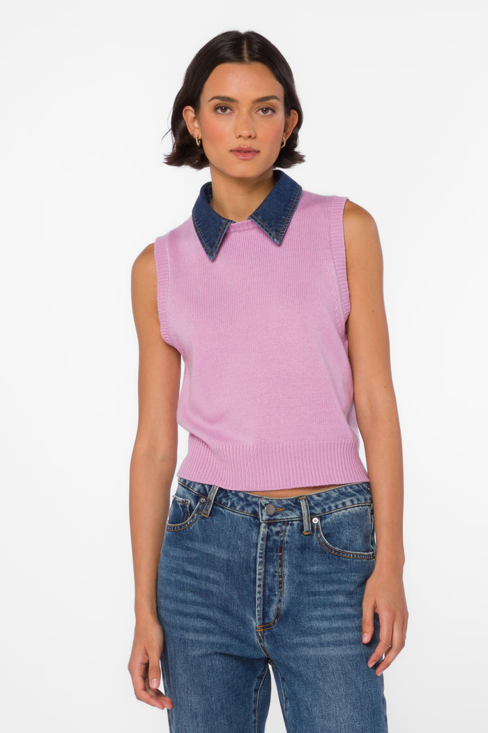 Renier Orchid Glow Vest - Sweaters - Velvet Heart Clothing