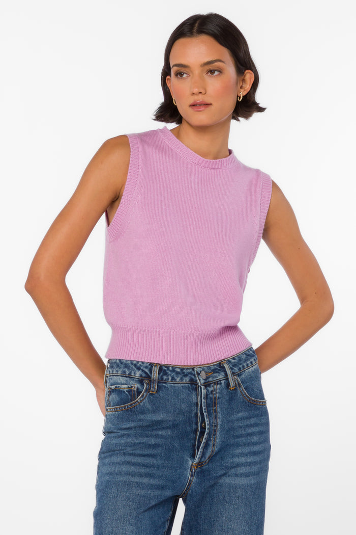 Renier Orchid Glow Vest - Sweaters - Velvet Heart Clothing