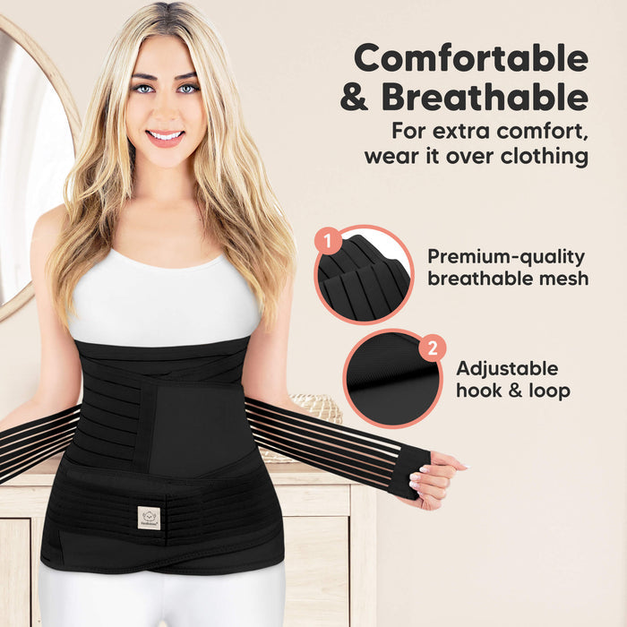 Comfortable & Breathable, For extra comfort, wear it over clothing. 1. Premium-quality breathable mesh 2. Adjustable hook & loop