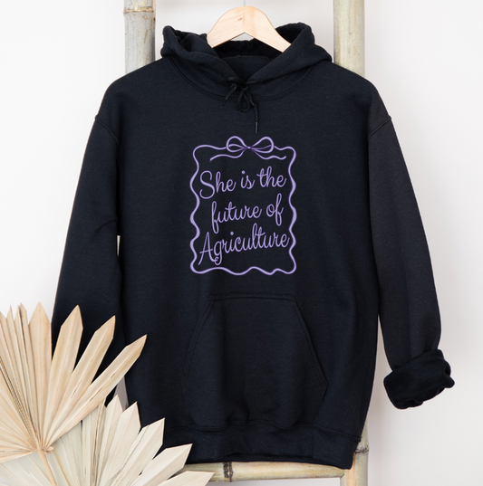 Ribbon She Is The Future Of Agriculture– Hoodie