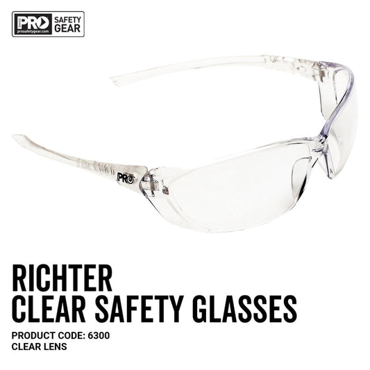 Richter Safety Glasses Clear Lens