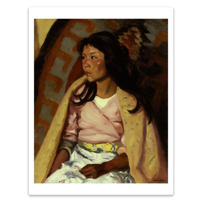 Robert Henri "Indian Girl of Santa Clara" Print