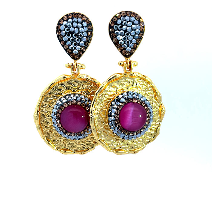 Gold/Pink Cat's Eye