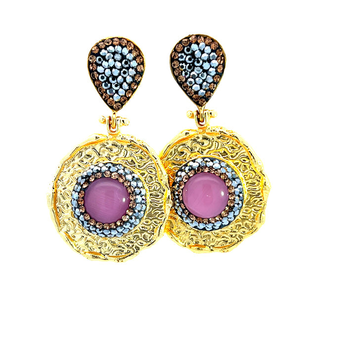 Gold/Light Pink Cat's Eye