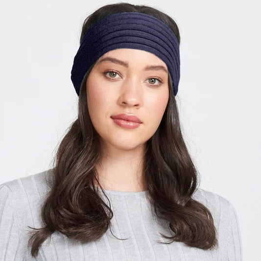 Royal Merino - Headband (2416) Light Navy