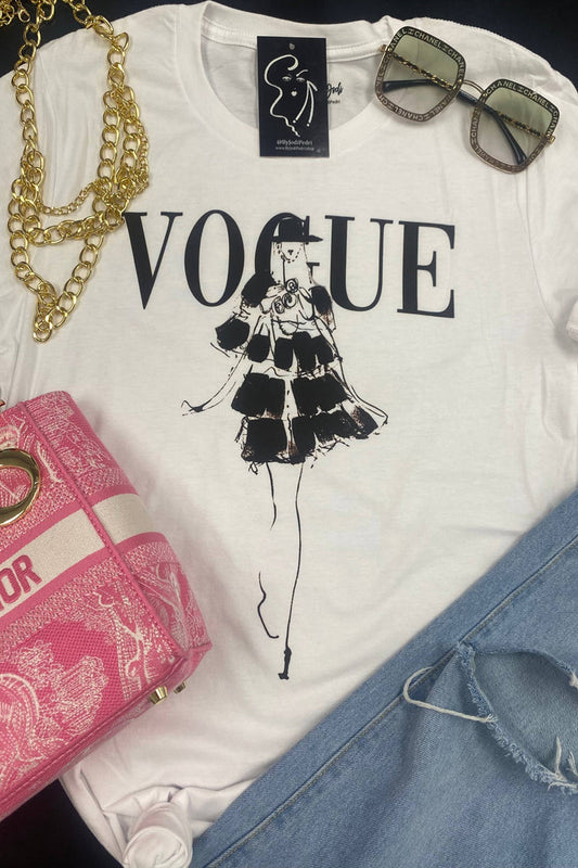 Style the Runway Fashion Graphic Tee exclusively at Born To Glam