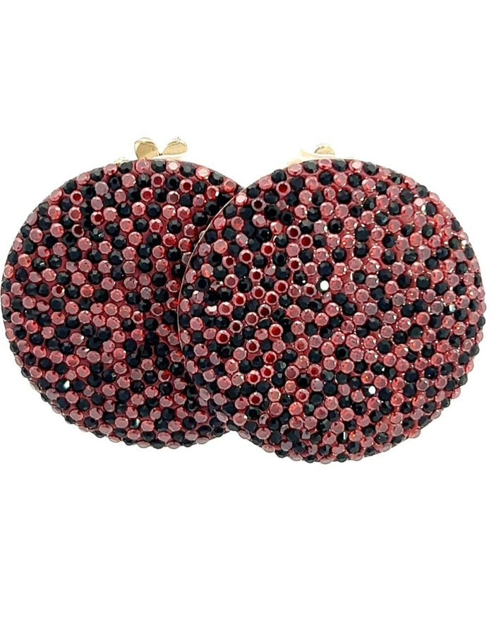 Style the Rust & Black Crystal Sterling Silver Stud Earrings exclusively at Born To Glam