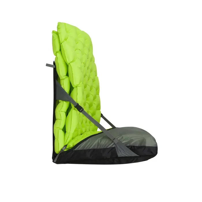 Sea To Summit Air Chair Regular set-up with a green air mattress on a white background