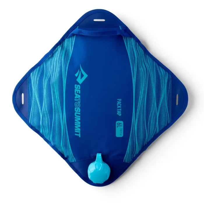 Sea To Summit 6 litre blue Pack Tap Water Carrier shown on a white background