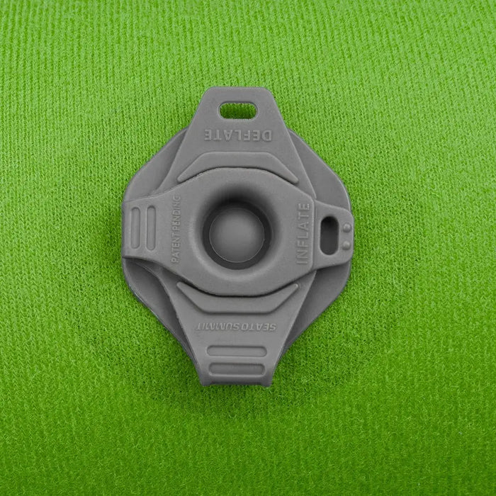 Close-up image of a Sea To Summit Premium Traveller Aeros Neck Pillows inflator valve