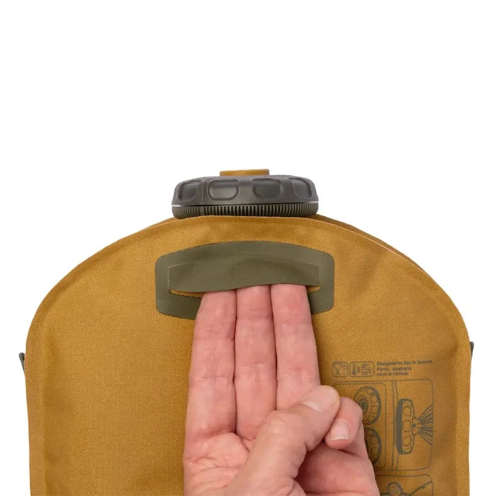 Sea To Summit Watercell X Water Carrier rear hypalon finger hold on a white background