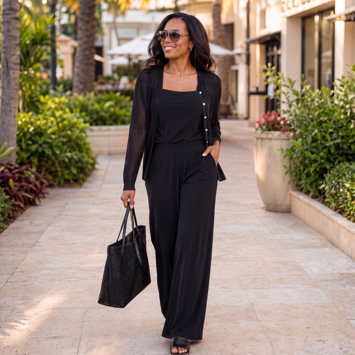 Seren Black Cardigan