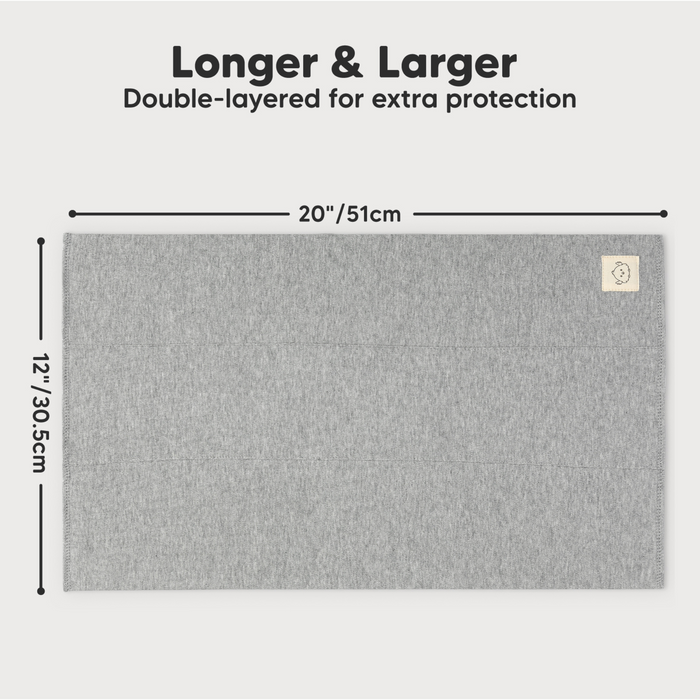 Longer and Larger (Double-layered for extra protection) - Size at 20" x 12"