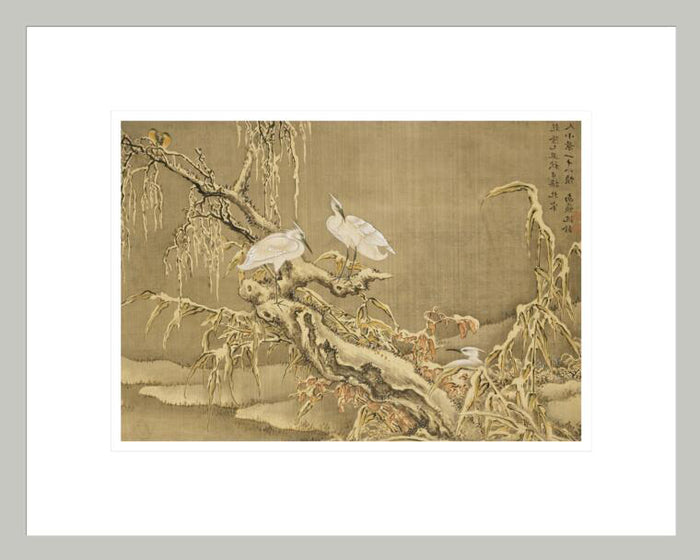 Shen Nanpin "Album of Birds and Animals (Wintry Storks)" Made-to-Order Print