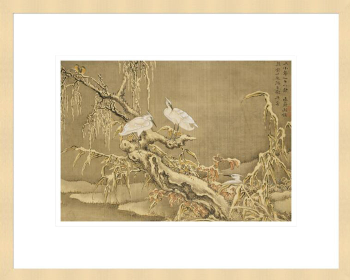 Shen Nanpin "Album of Birds and Animals (Wintry Storks)" Made-to-Order Print