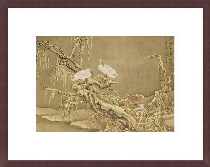 Shen Nanpin "Album of Birds and Animals (Wintry Storks)" Made-to-Order Print