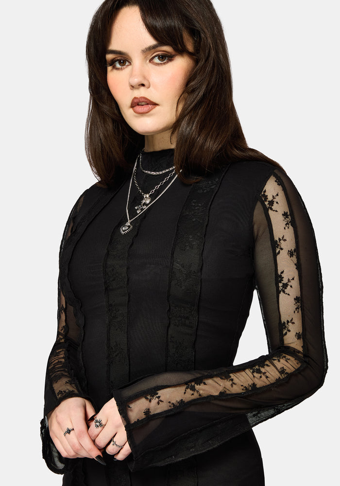 Shesha Mesh Midi Dress
