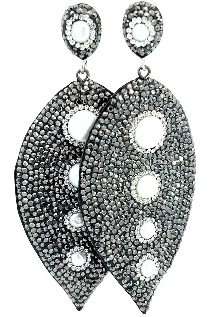 Style the Silver Triple Pearl Statement Earring exclusively at Born To Glam