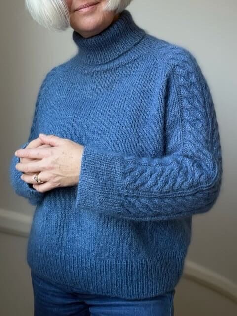 MGL DE Simply Cable Sweater by Lenes Knitwear, knitting pattern (UK, DE, NO) Knitting patterns Lenes knitwear