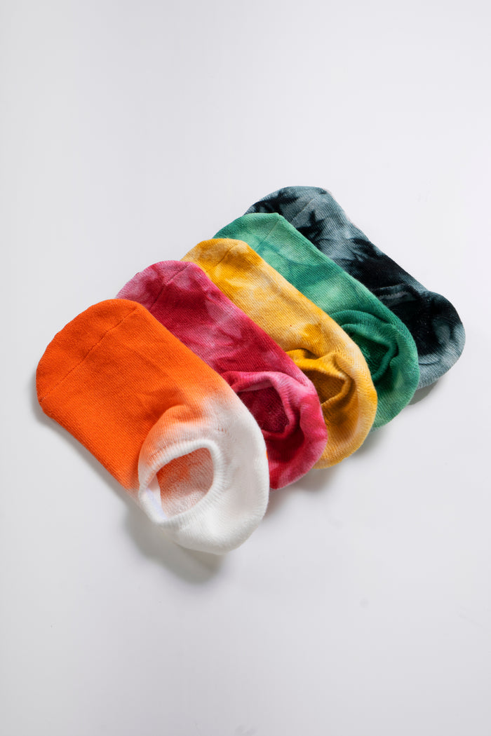 Soar Low Rise Tie-Dye Non Slip Grip Socks (2-Pairs)