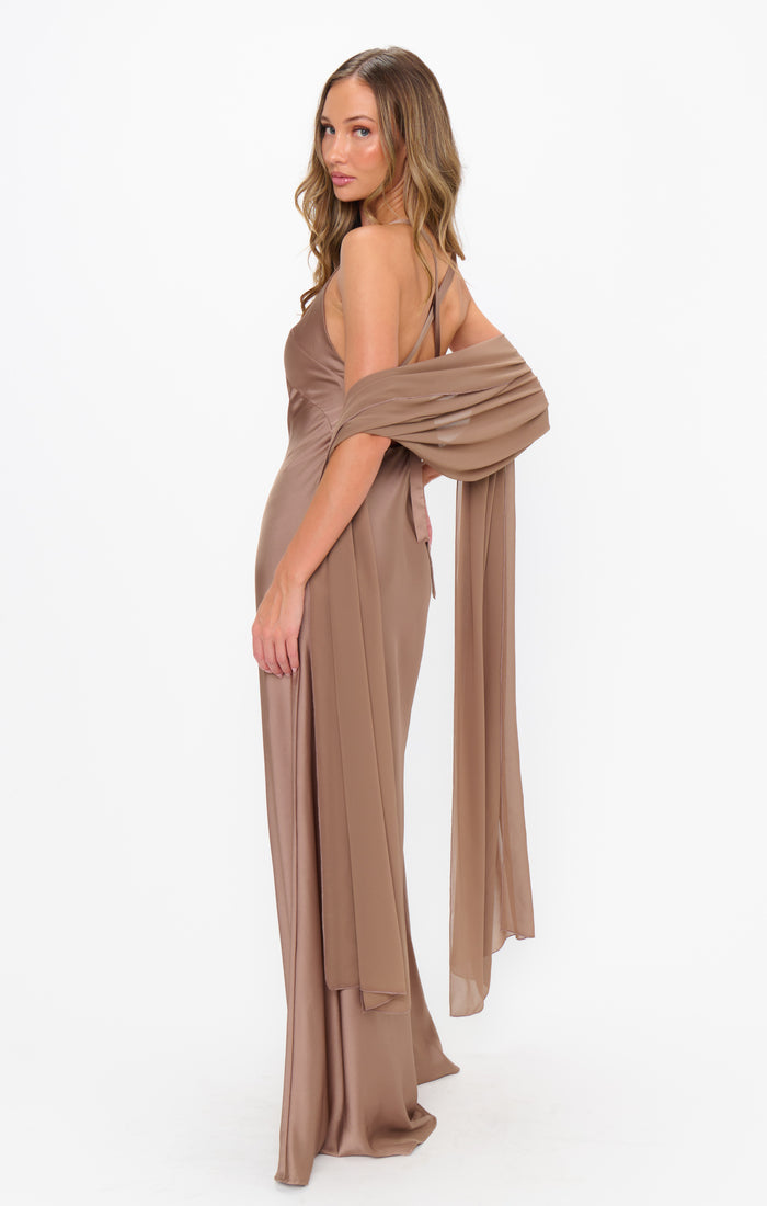 Soiree Shawl ~ Dune Chiffon