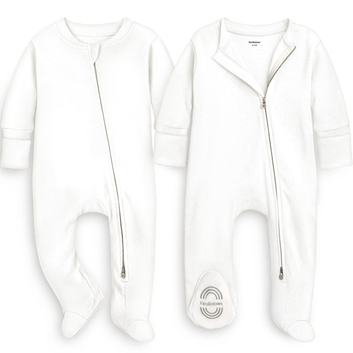 Soft White / 2-Pack S (0-3M)