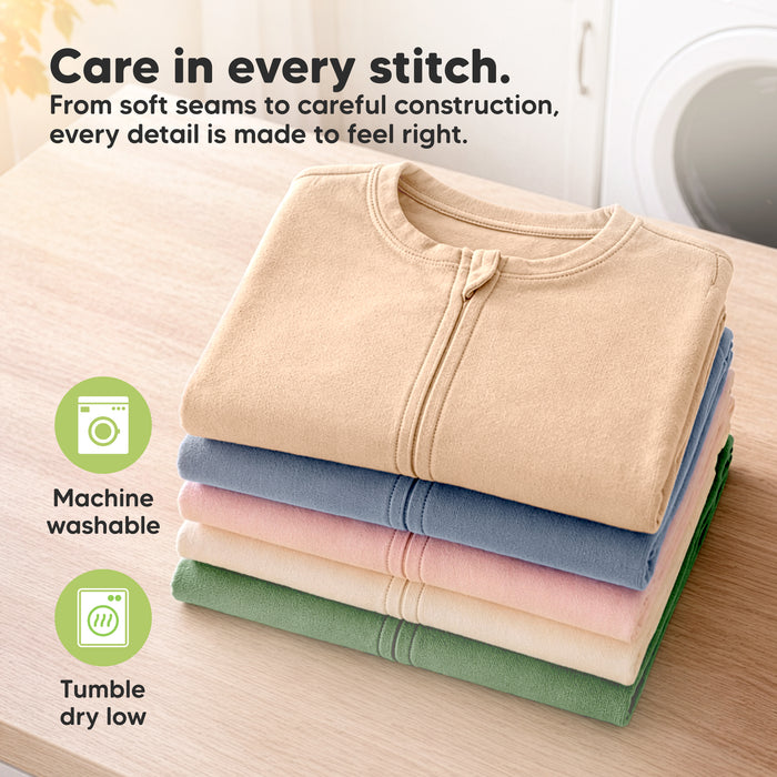 Care in every stitch. - From soft seams to careful construction, every detail is made to feel right. (Machine washable and Tumble dry low)