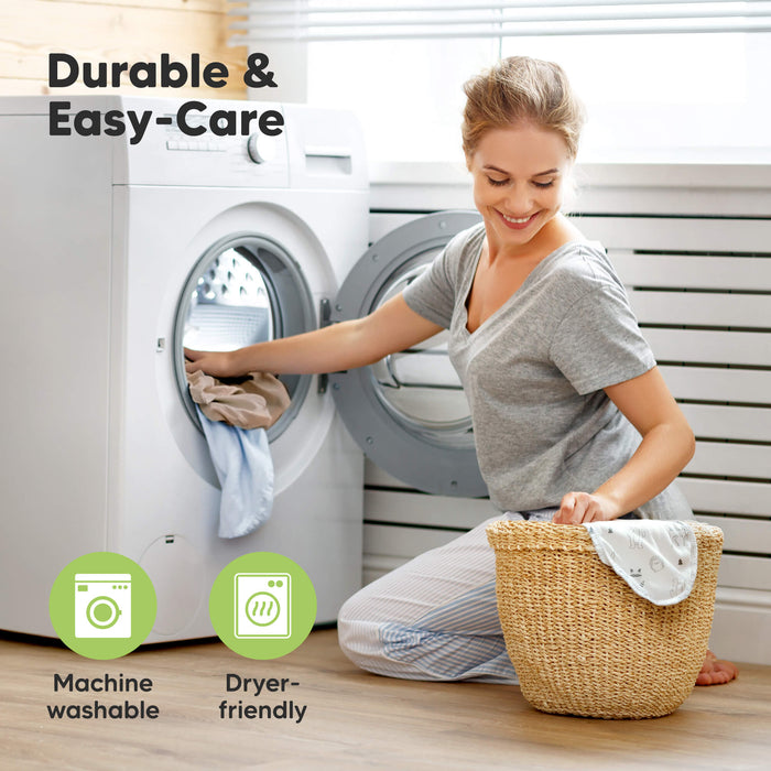 Durable & Easy-Care,
Machine Washable,
Dryer-friendly