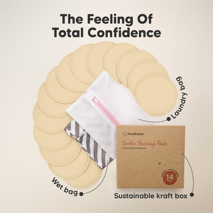 The Feeling Of Total Confidence, includes multiple reusable pads, wet bag, and sustainable kraft box.