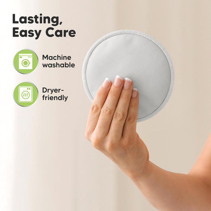 Lasting, Easy Care, machine washable, dryer-friendly.