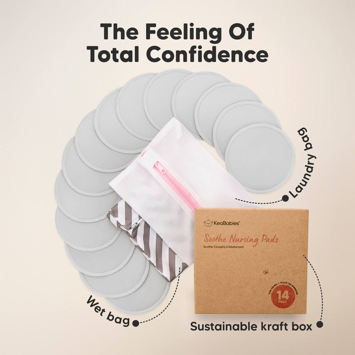 The Feeling Of Total Confidence, includes multiple reusable pads, wet bag, and sustainable kraft box.