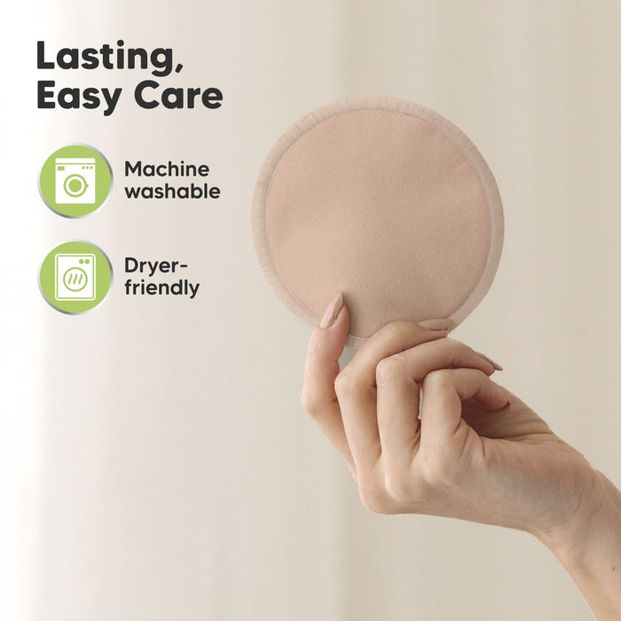 Lasting, Easy Care, machine washable, dryer-friendly.