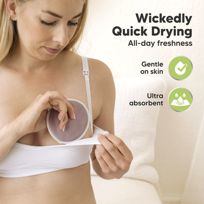 Wickedly Quick Drying, all-day freshness, gentle on skin, ultra-absorbent.