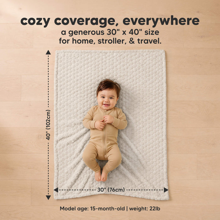 Soufflé Fleece Baby Blanket (Honey)