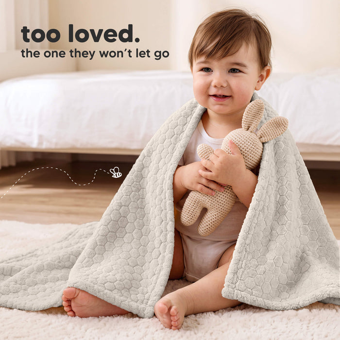 Soufflé Fleece Baby Blanket (Honey)