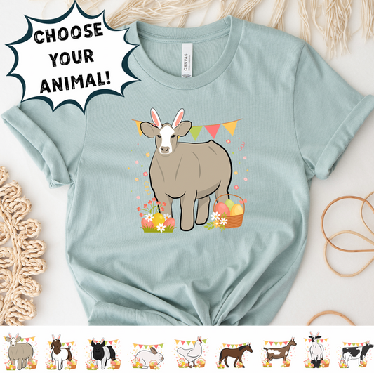 Spring Easter Animals - Choose Your Animal - Bella Canvas T-Shirt