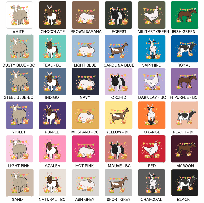 SPRING EASTER ANIMALS - CHOOSE YOUR ANIMALS  – Hoodie